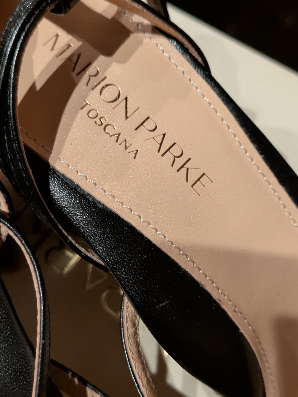 Women's Black Strappy Block Heel Sandals - Sleek Evening Heels - Picture 3 of 8